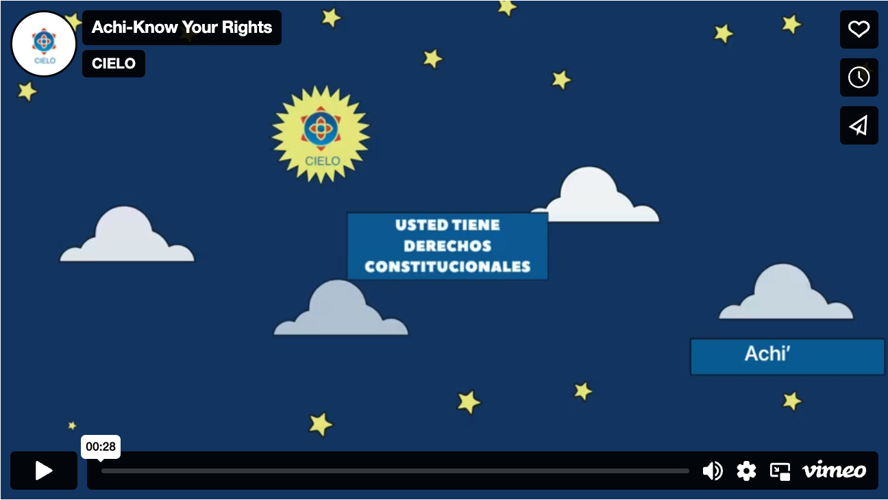 Know Your Rights in Indigenous Language